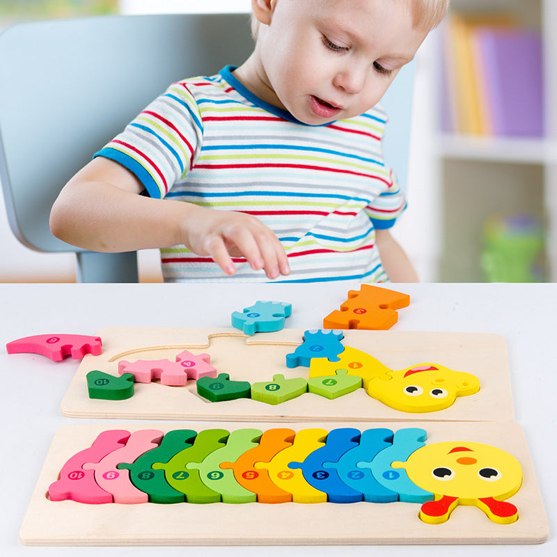 Dinosaur Wooden 3D Puzzle Educational Toy 30cm 2