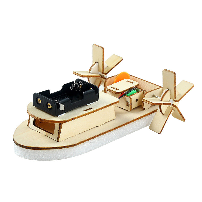 Wooden 3D Puzzle Ship Science Toy DIY Educational Toy