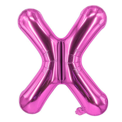 Purple Letter Foil Balloons 16 Inch Thin Version 50pcs 26