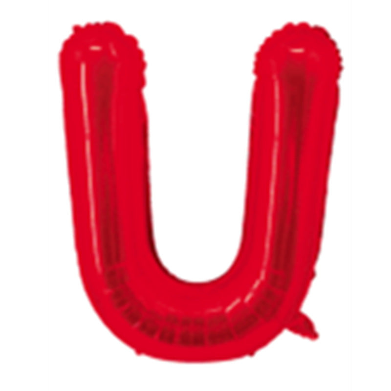 Red Letter Foil Balloons 16 Inch Aluminum Decoration 50pcs 23