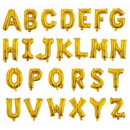 Gold Letter Foil Balloons 16 Inch Party Decoration 50pcs