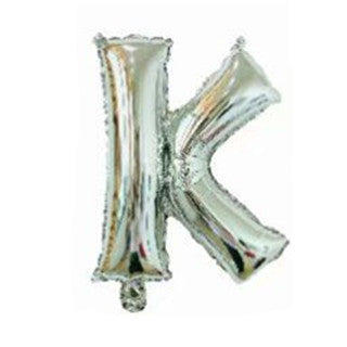 Silver Letter Foil Balloons Party Decoration 16 Inch 50pcs 13