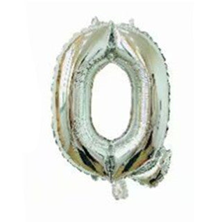 Silver Letter Foil Balloons Party Decoration 16 Inch 50pcs 19