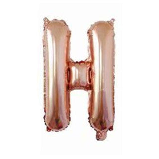 Rose Gold Letter Foil Balloons Party Decoration 16 Inch 50pcs 10