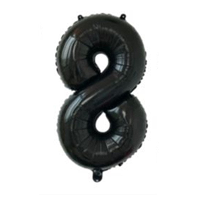 Medium Number Foil Balloons 32 Inch Aluminum 5pcs 34