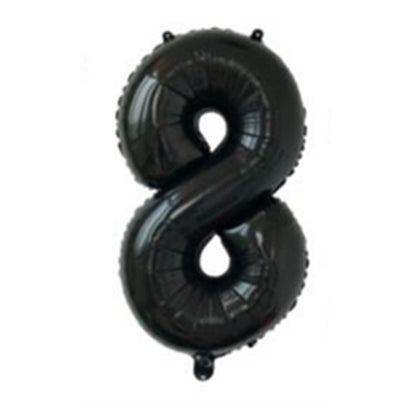 Medium Number Foil Balloons 32 Inch Aluminum 5pcs 34