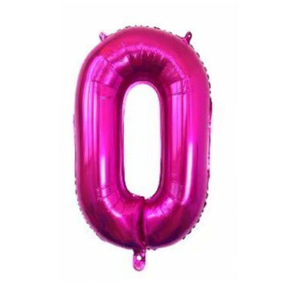 Medium Number Foil Balloons 32 Inch Aluminum 5pcs 36