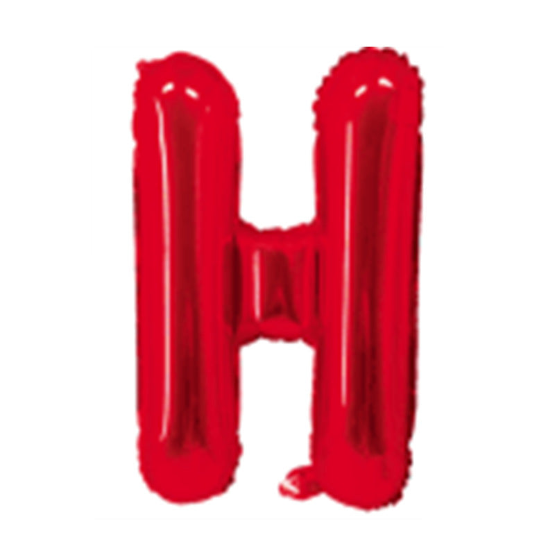 Red Letter Foil Balloons 16 Inch Aluminum Decoration 50pcs 10