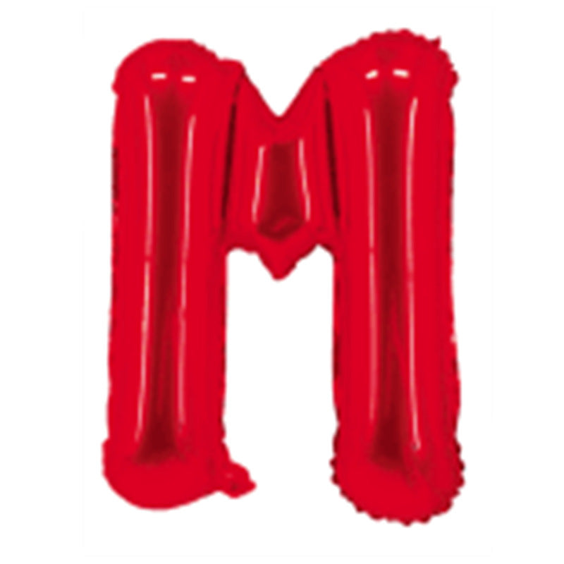 Red Letter Foil Balloons 16 Inch Aluminum Decoration 50pcs 15