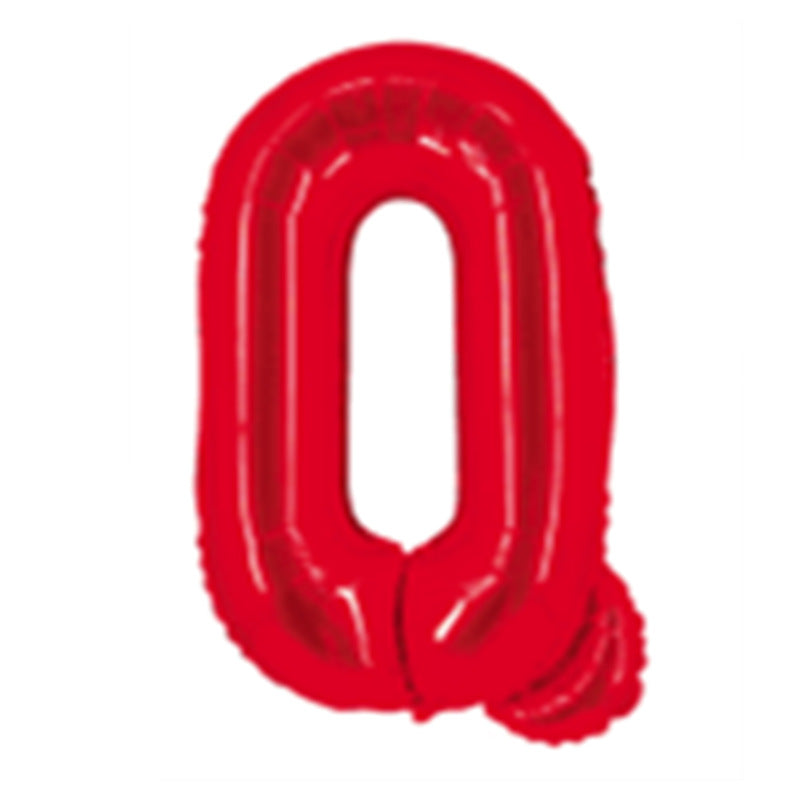 Red Letter Foil Balloons 16 Inch Aluminum Decoration 50pcs 19