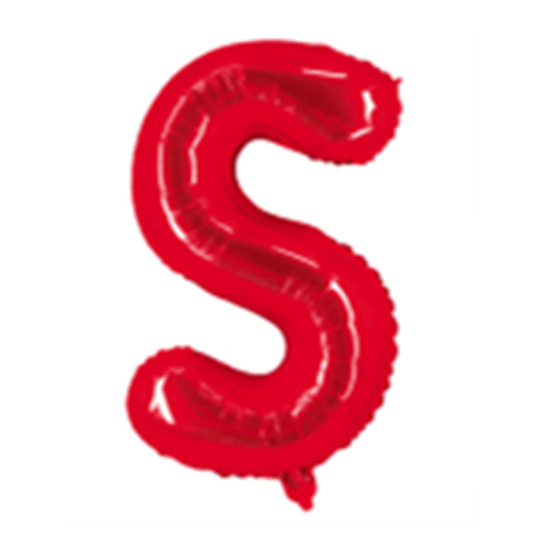 Red Letter Foil Balloons 16 Inch Aluminum Decoration 50pcs 21