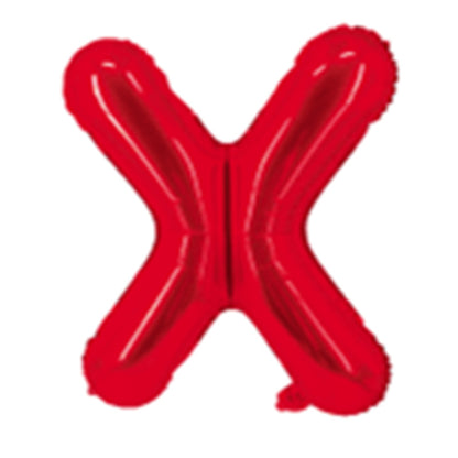 Red Letter Foil Balloons 16 Inch Aluminum Decoration 50pcs 26