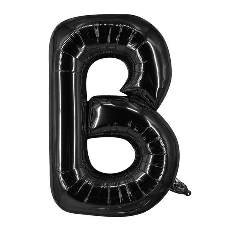 Black Letter Foil Balloons 16 Inch Party Decoration 50pcs 4