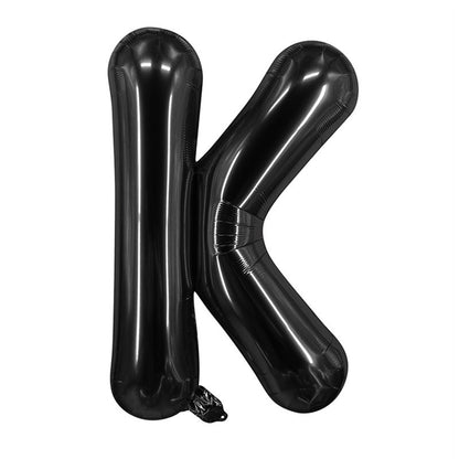 Black Letter Foil Balloons 16 Inch Party Decoration 50pcs 13