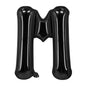 Black Letter Foil Balloons 16 Inch Party Decoration 50pcs 15