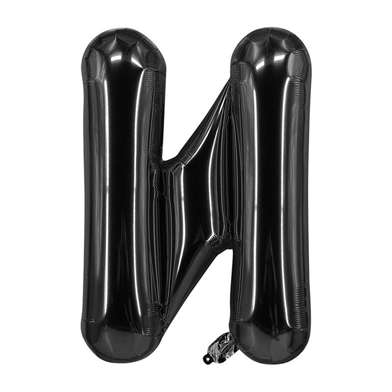 Black Letter Foil Balloons 16 Inch Party Decoration 50pcs 16
