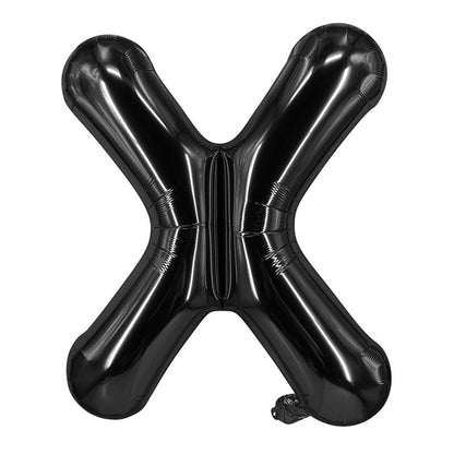 Black Letter Foil Balloons 16 Inch Party Decoration 50pcs 26
