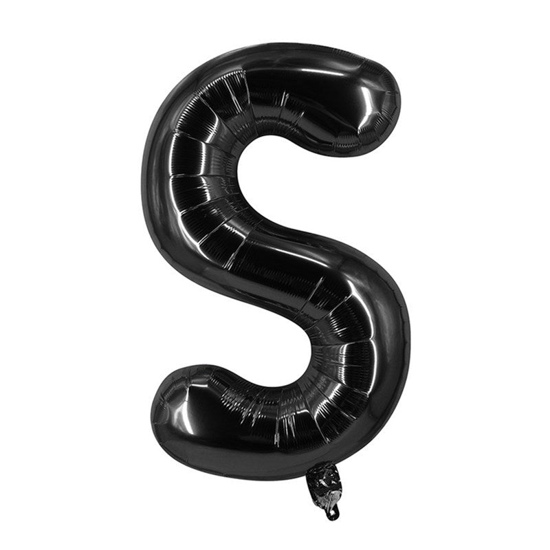 Black Letter Foil Balloons 16 Inch Party Decoration 50pcs 21
