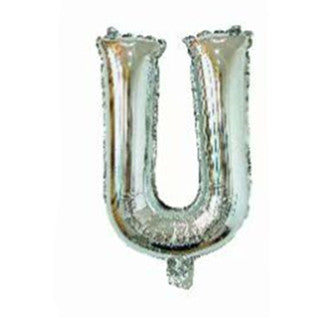 Silver Letter Foil Balloons Party Decoration 16 Inch 50pcs 23