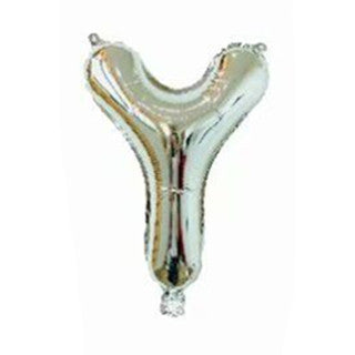 Silver Letter Foil Balloons Party Decoration 16 Inch 50pcs 27