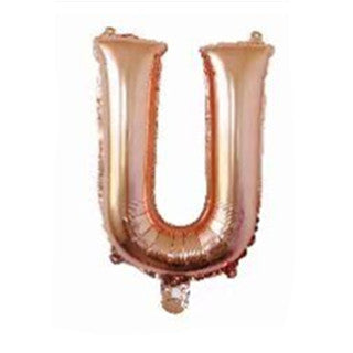 Rose Gold Letter Foil Balloons Party Decoration 16 Inch 50pcs 23