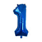 Medium Number Foil Balloons 32 Inch Aluminum 5pcs 17