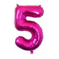 Medium Number Foil Balloons 32 Inch Aluminum 5pcs 41
