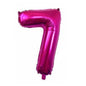 Medium Number Foil Balloons 32 Inch Aluminum 5pcs 43