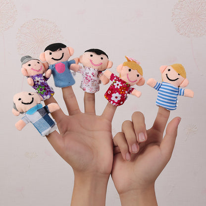 Plush Finger Puppet Pretend Play Toy for Kids 8cm 4