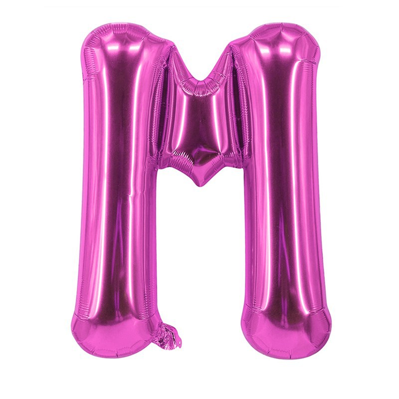 Purple Letter Foil Balloons 16 Inch Thin Version 50pcs 15
