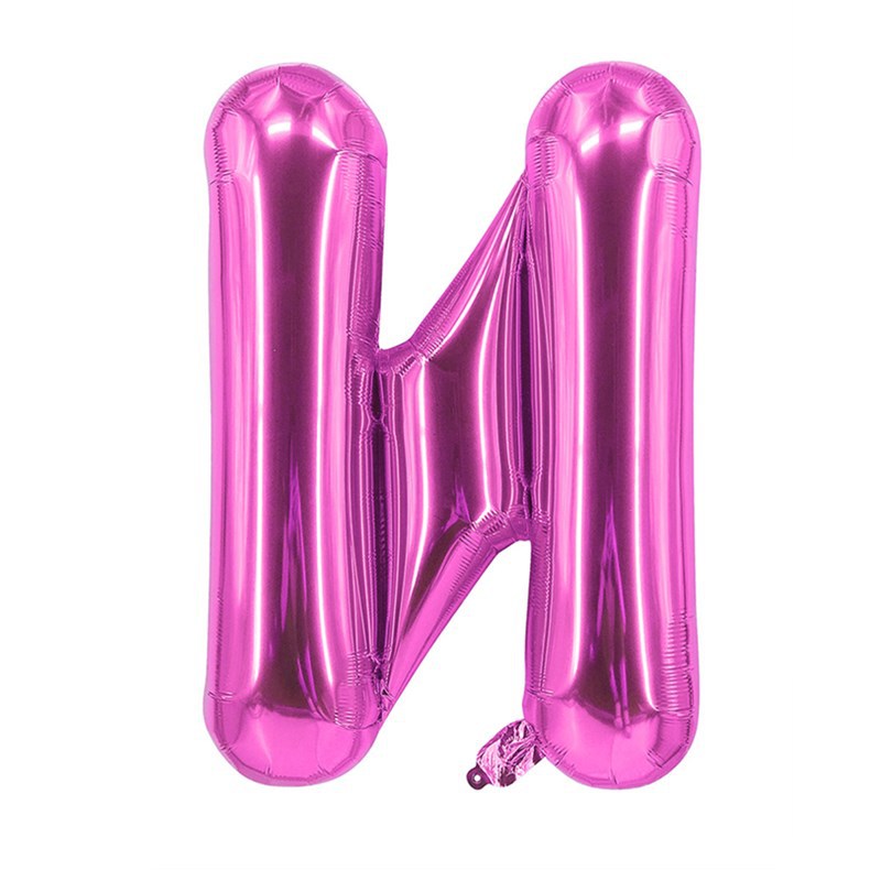 Purple Letter Foil Balloons 16 Inch Thin Version 50pcs 16