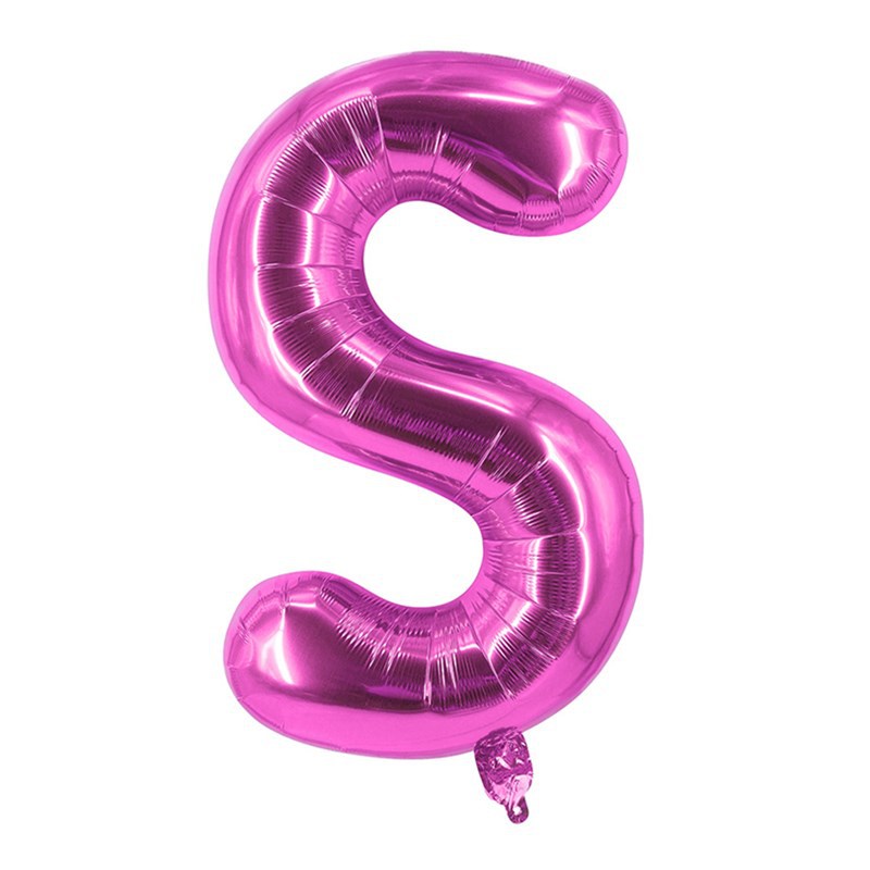 Purple Letter Foil Balloons 16 Inch Thin Version 50pcs 21