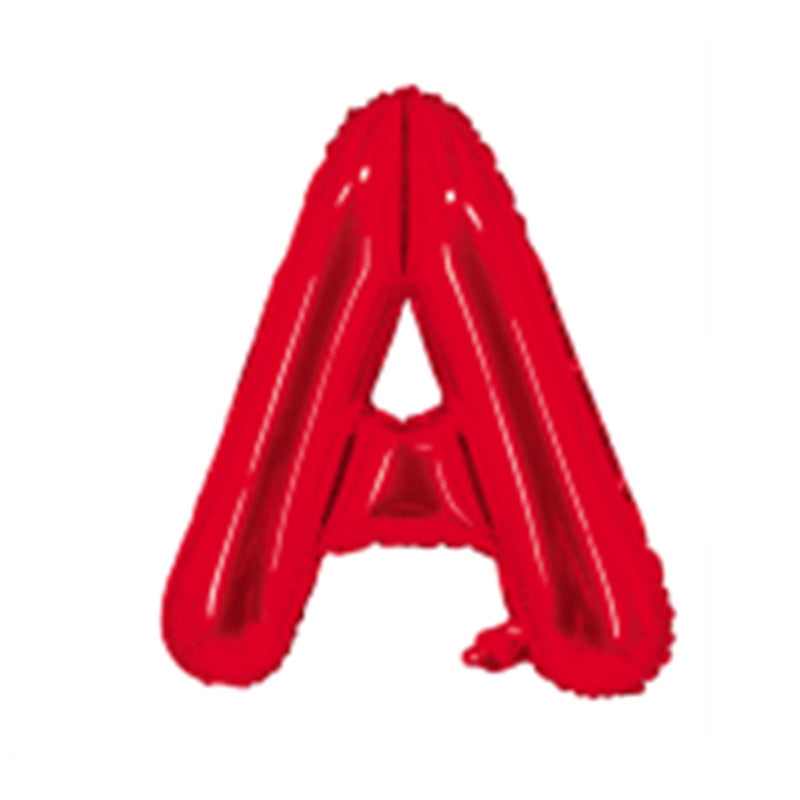 Red Letter Foil Balloons 16 Inch Aluminum Decoration 50pcs 3