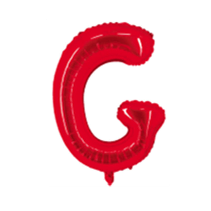 Red Letter Foil Balloons 16 Inch Aluminum Decoration 50pcs 9