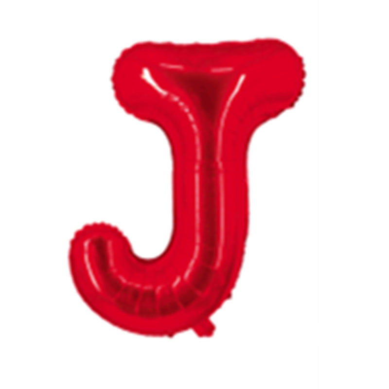Red Letter Foil Balloons 16 Inch Aluminum Decoration 50pcs 12