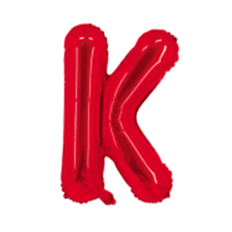 Red Letter Foil Balloons 16 Inch Aluminum Decoration 50pcs 13