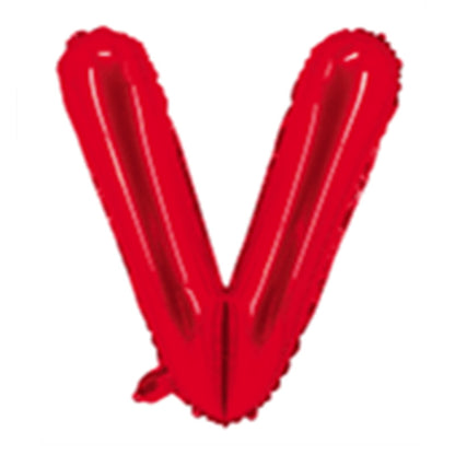 Red Letter Foil Balloons 16 Inch Aluminum Decoration 50pcs 24