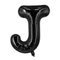 Black Letter Foil Balloons 16 Inch Party Decoration 50pcs 12
