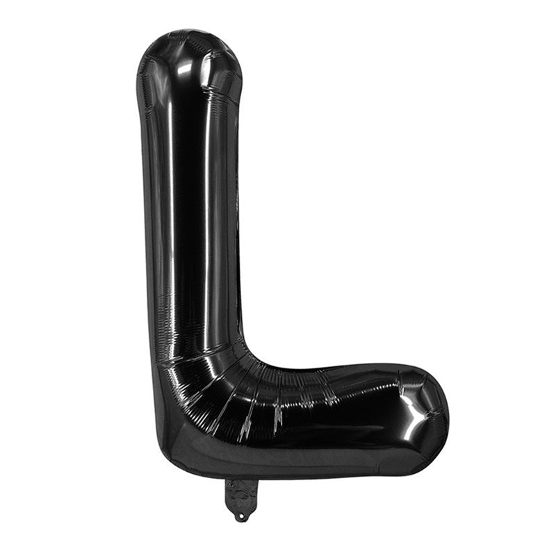 Black Letter Foil Balloons 16 Inch Party Decoration 50pcs 14