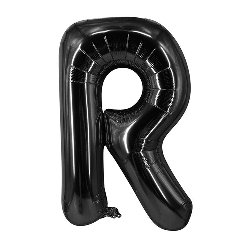 Black Letter Foil Balloons 16 Inch Party Decoration 50pcs 20