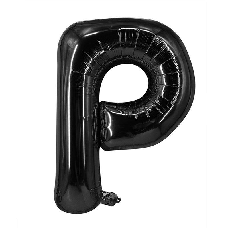 Black Letter Foil Balloons 16 Inch Party Decoration 50pcs 18