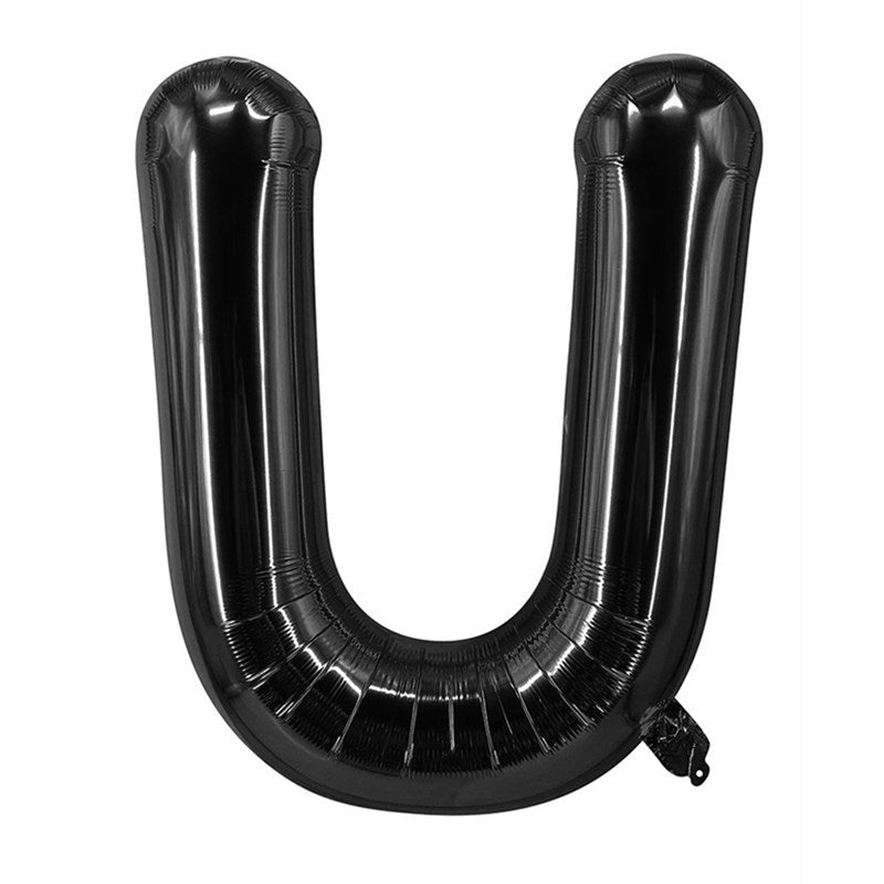 Black Letter Foil Balloons 16 Inch Party Decoration 50pcs 23