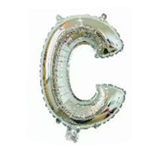 Silver Letter Foil Balloons Party Decoration 16 Inch 50pcs 5
