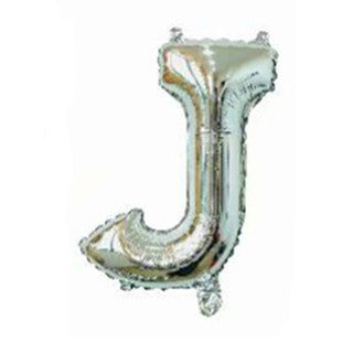 Silver Letter Foil Balloons Party Decoration 16 Inch 50pcs 12