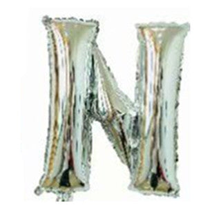 Silver Letter Foil Balloons Party Decoration 16 Inch 50pcs 16