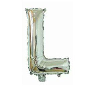 Silver Letter Foil Balloons Party Decoration 16 Inch 50pcs 14