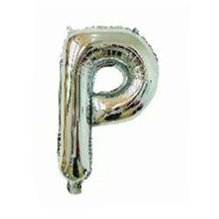 Silver Letter Foil Balloons Party Decoration 16 Inch 50pcs 18