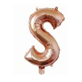 Rose Gold Letter Foil Balloons Party Decoration 16 Inch 50pcs 21
