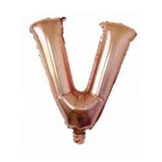 Rose Gold Letter Foil Balloons Party Decoration 16 Inch 50pcs 24