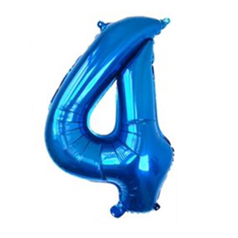 Medium Number Foil Balloons 32 Inch Aluminum 5pcs 20